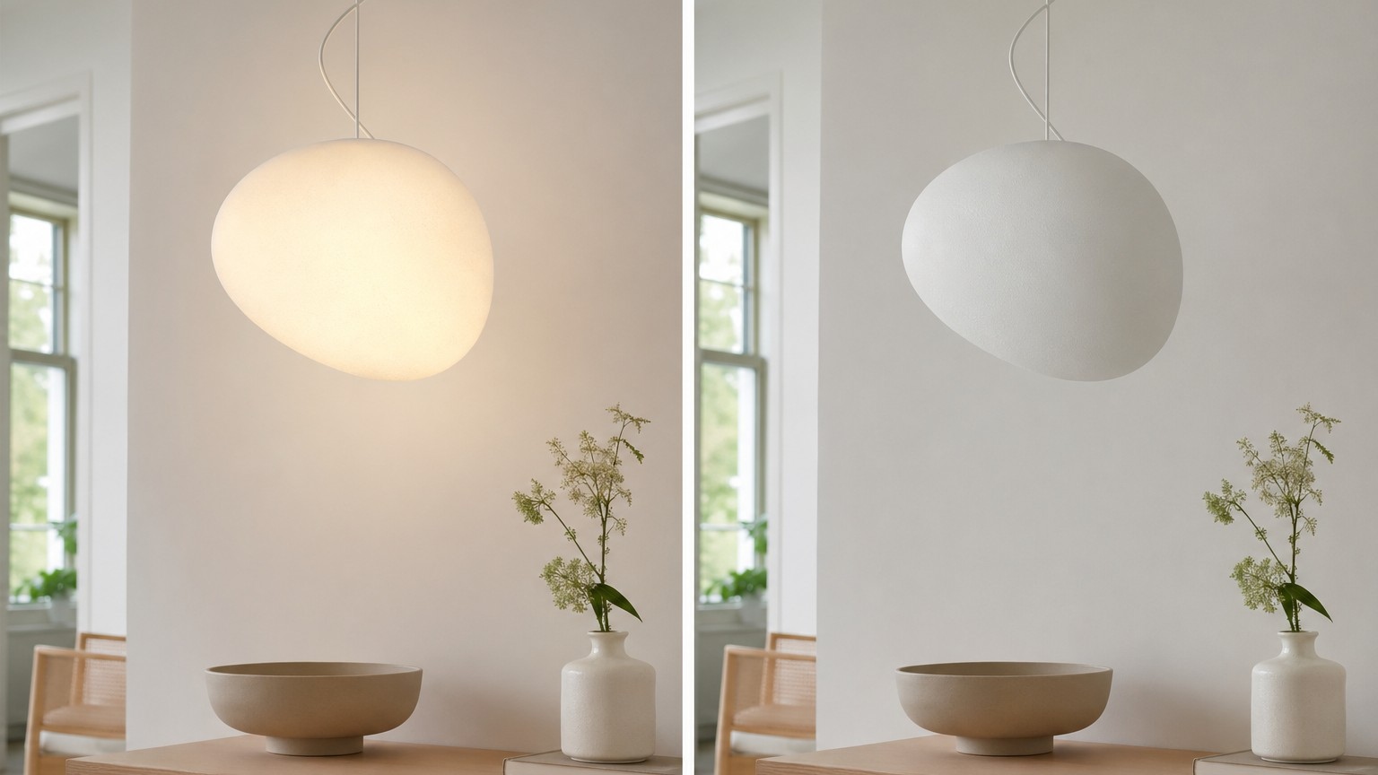 Stonea lamp lichtschakelaareffect aan en uit