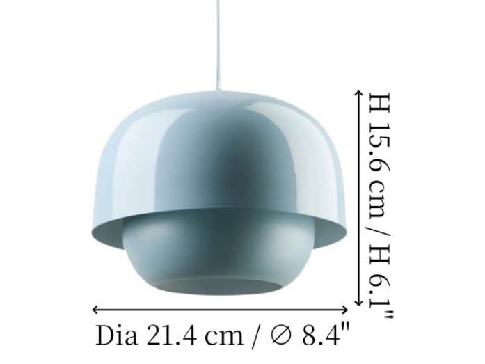 Afmetingen van de Clinco hanglamp