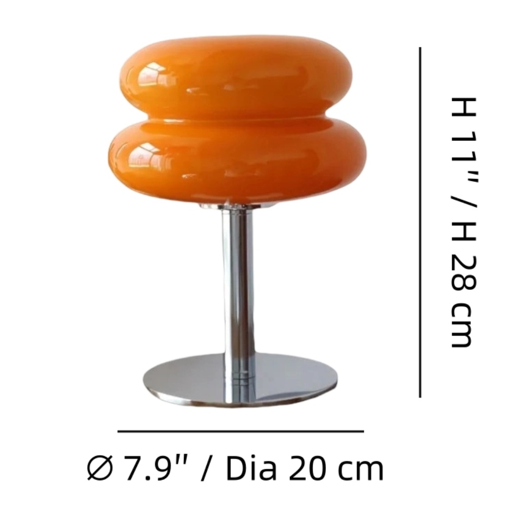 Afmetingen van de Bauhaus Lollipop tafellamp