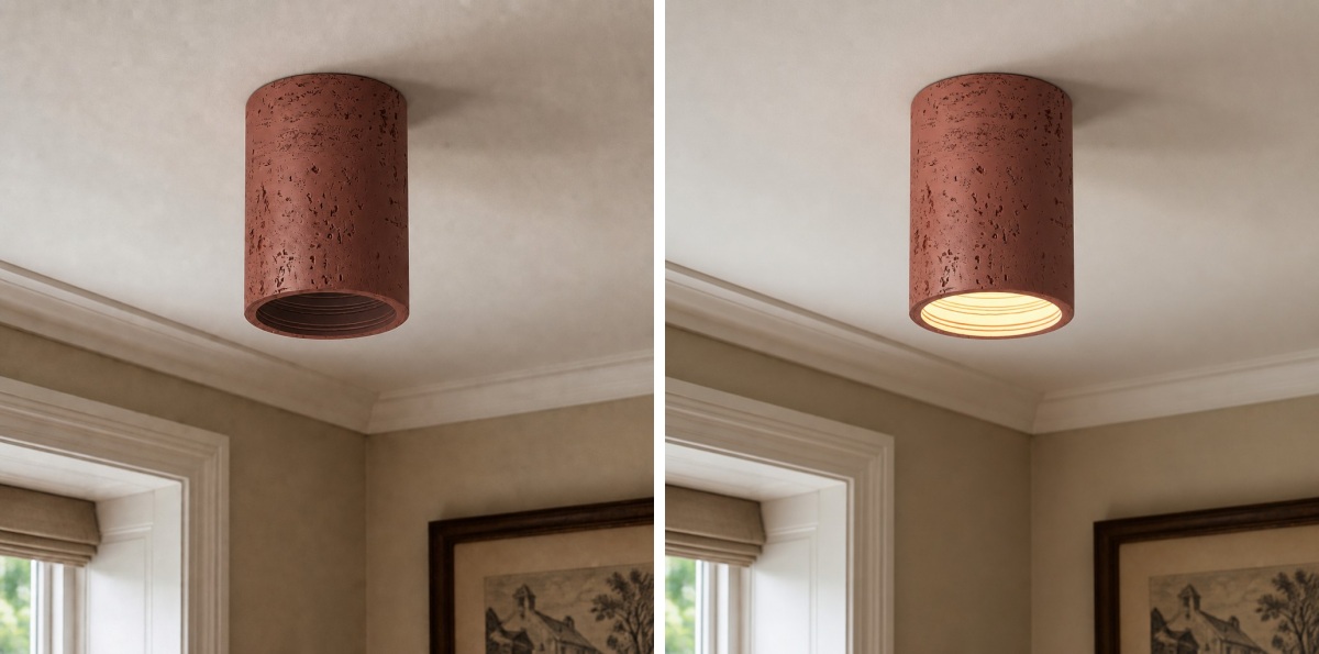 Lichtschakelaareffect van de plafondlamp