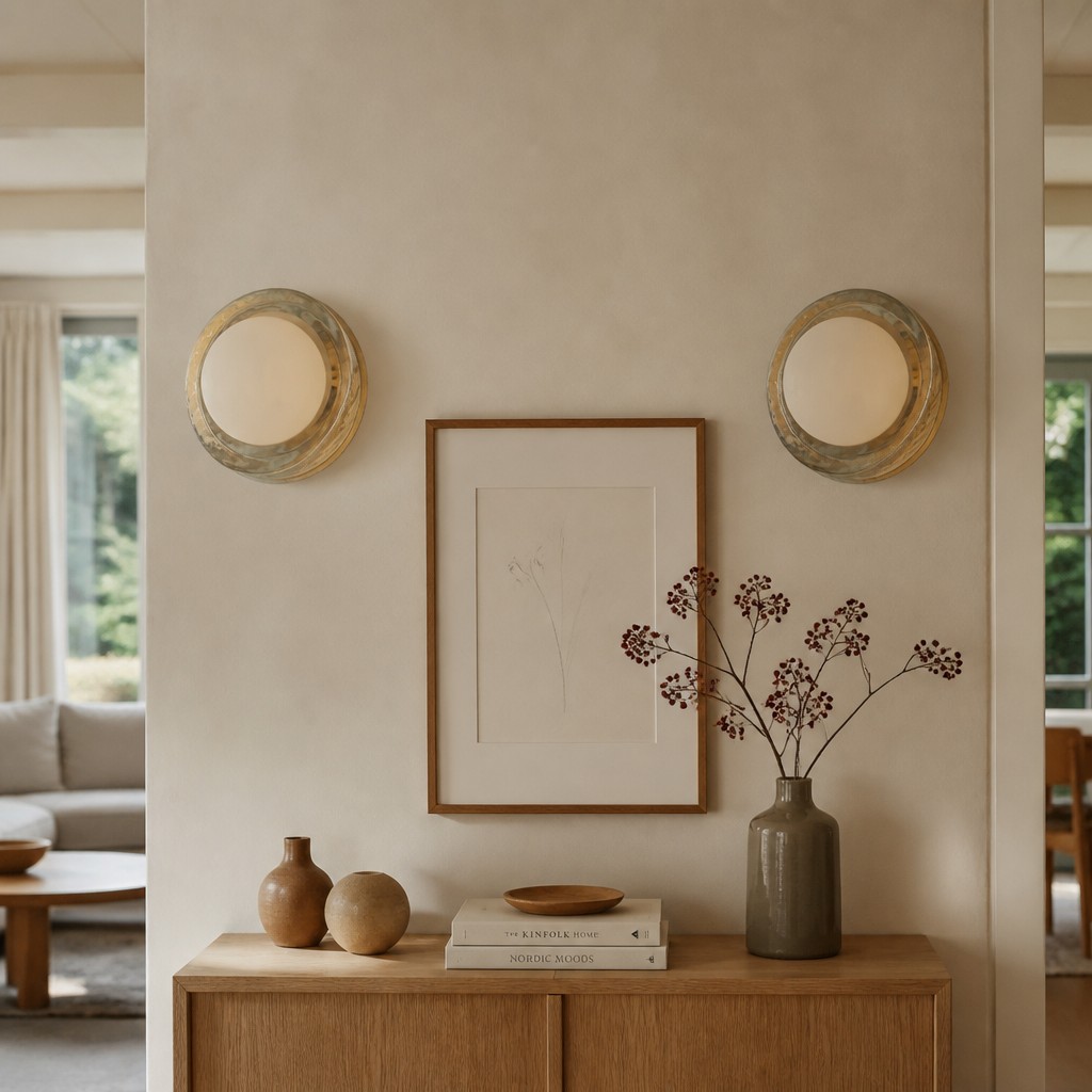 Vellaro wandlamp boven een dressoir