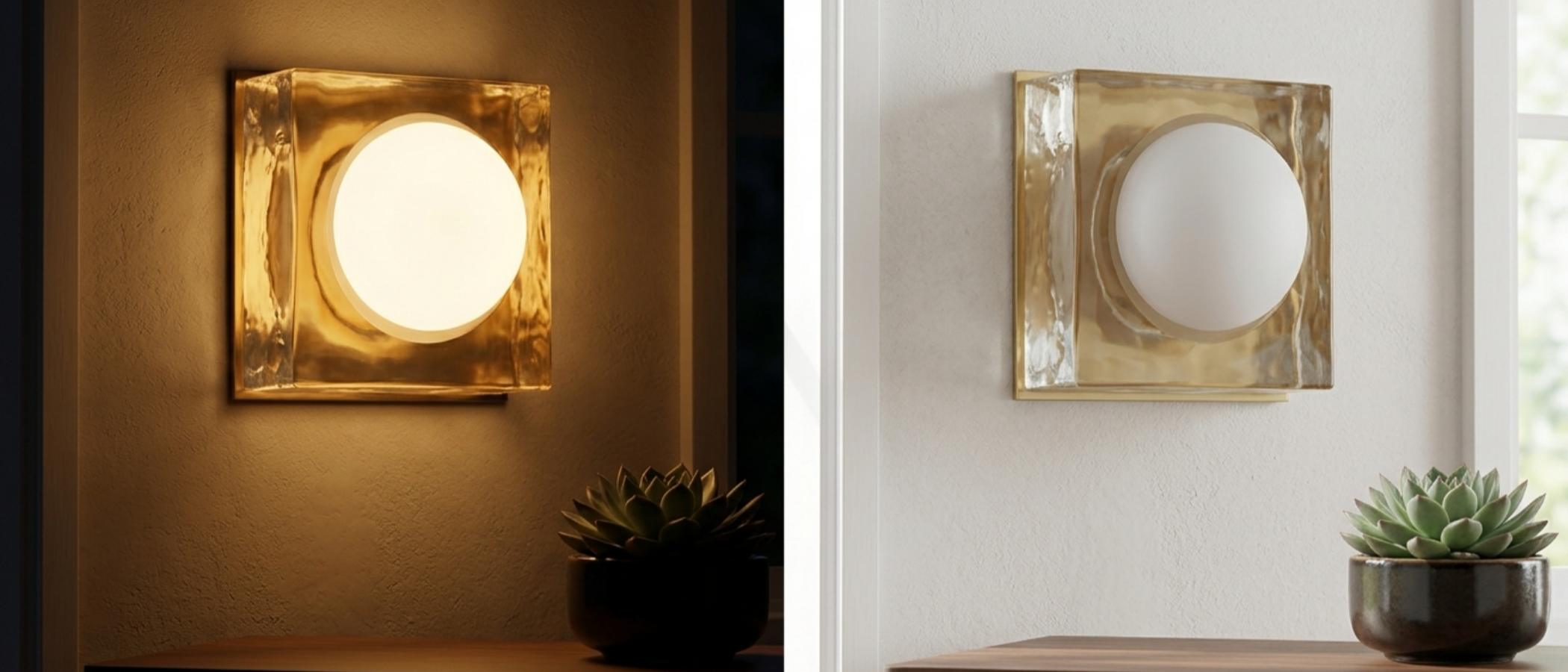 Lichtschakelaareffect van de Vellaro wandlamp