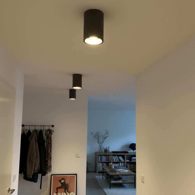 Fotoreview van de plafondlamp in een kamer