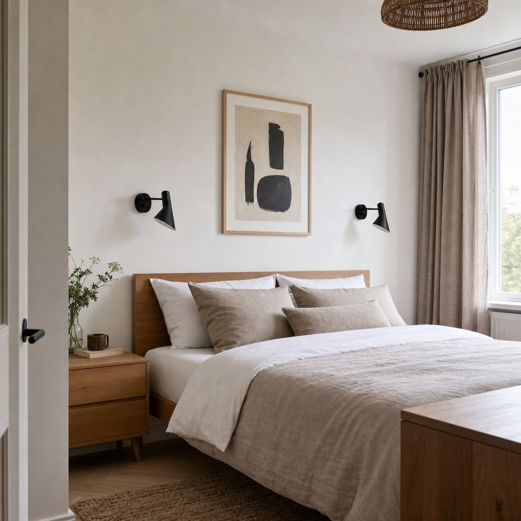 Alojorin wandlamp in slaapkamer