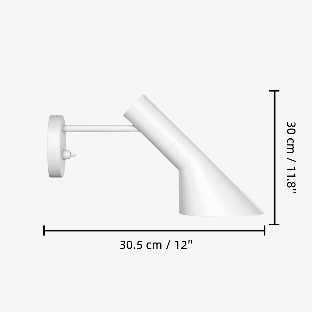 Afmetingen van de Alojorin wandlamp