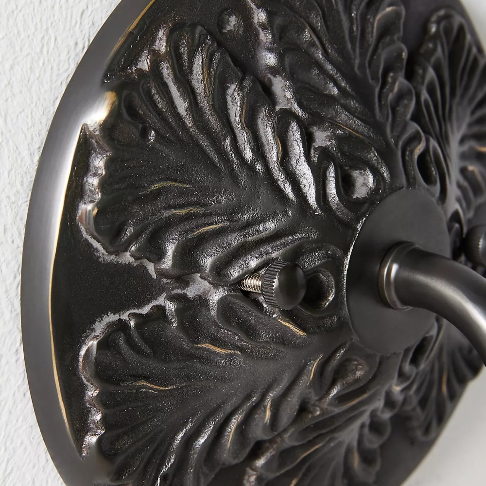 Detail van de wandplaat