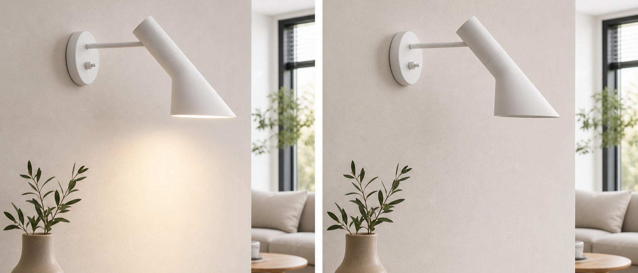 Lichtschakelaareffect van de Alojorin wandlamp