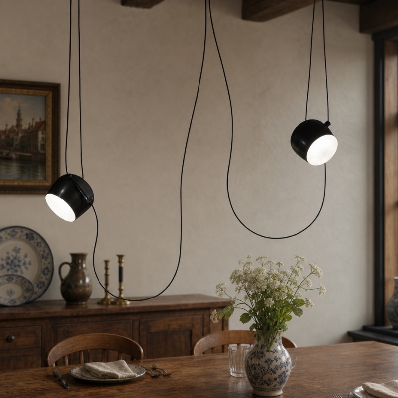 Detail van een hanglamp