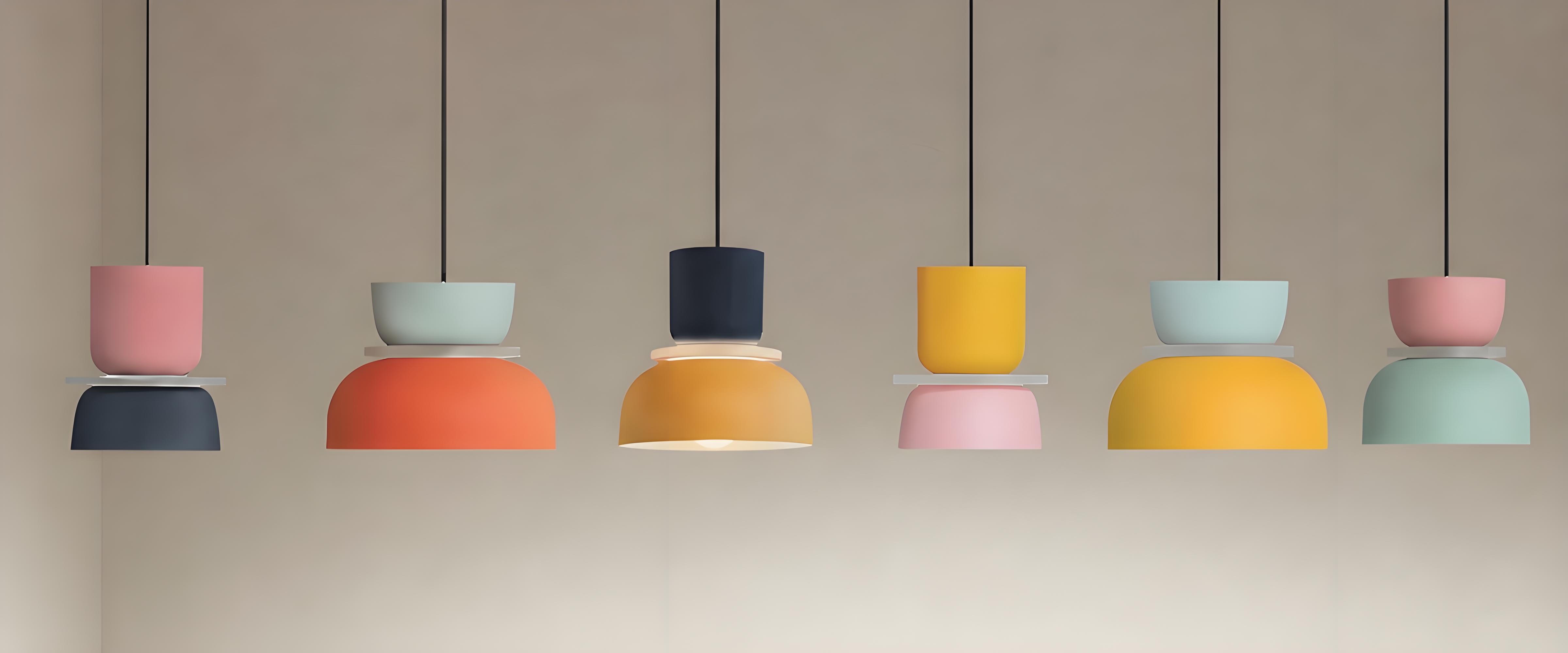 Verschillende kleurcombinaties van de Macri hanglamp