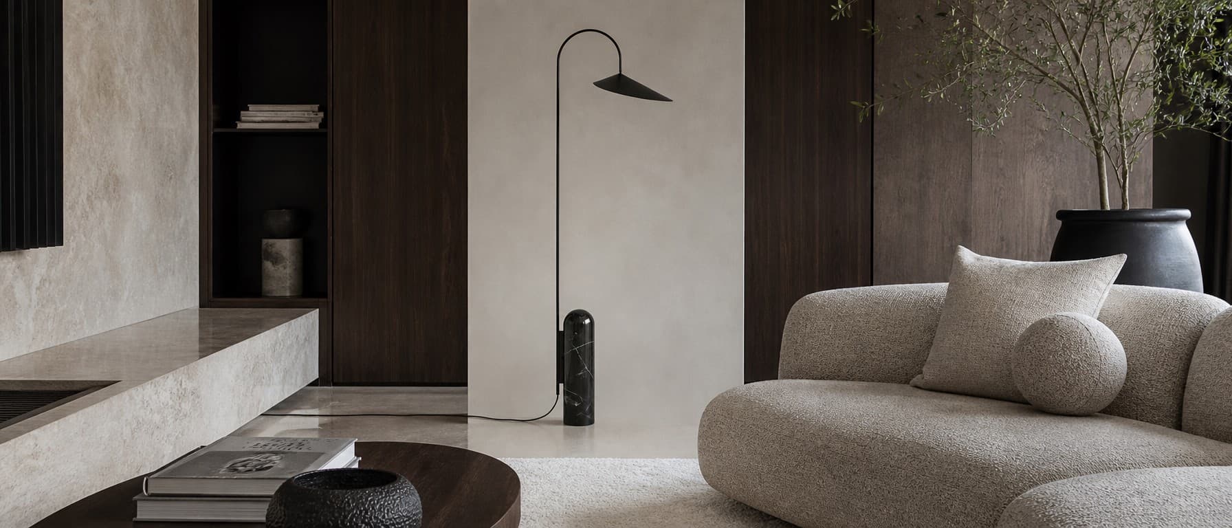 Nulavo verstelbare vloerlamp in een moderne woonkamer