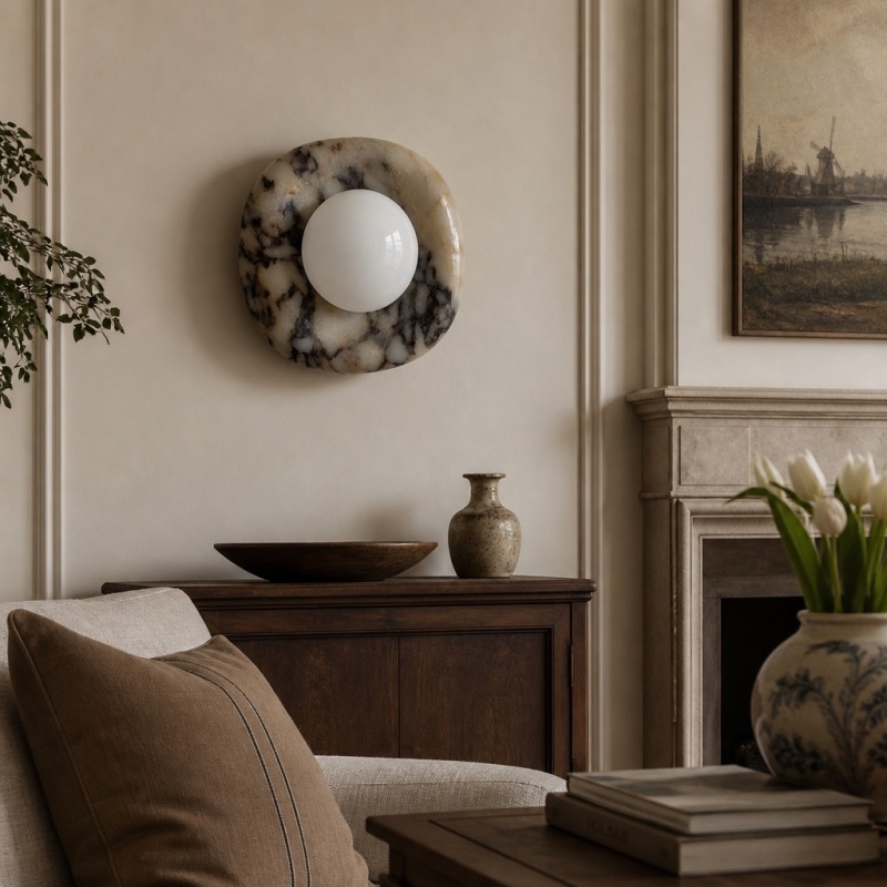 Oria wandlamp in lichte interieursetting