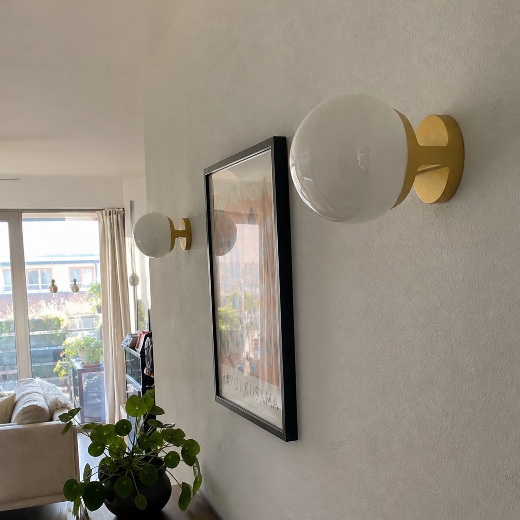 Fotorecensie Nebulon wandlamp geel