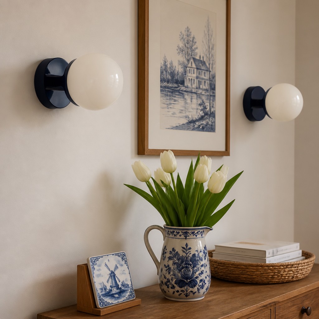 Nebulon wandlamp in woonruimte