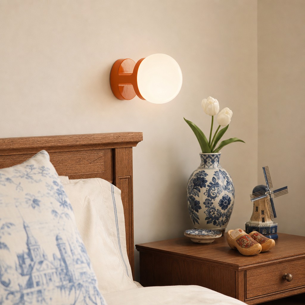 Nebulon wandlamp in slaapkamer