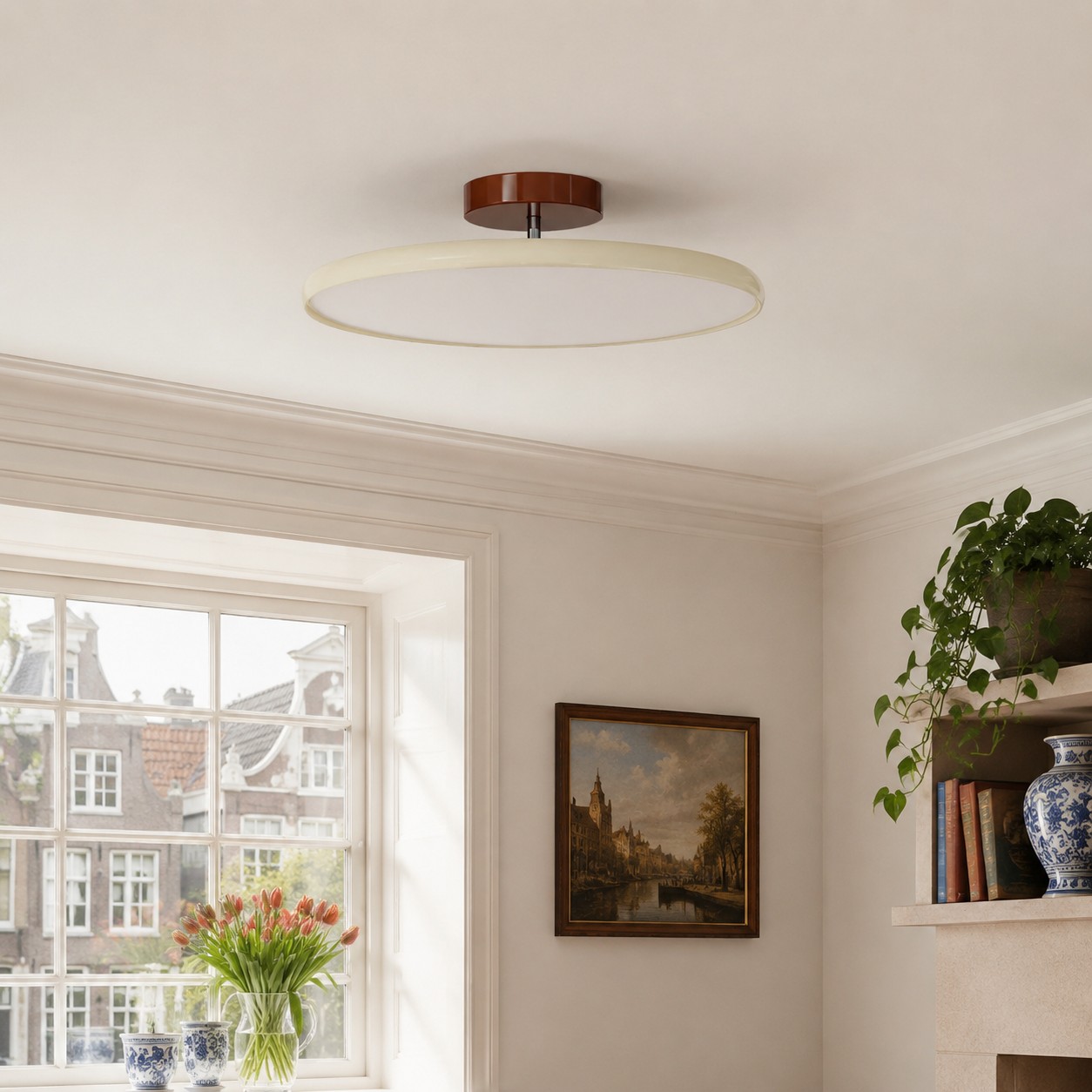 Lampa sufitowa w przedpokoju