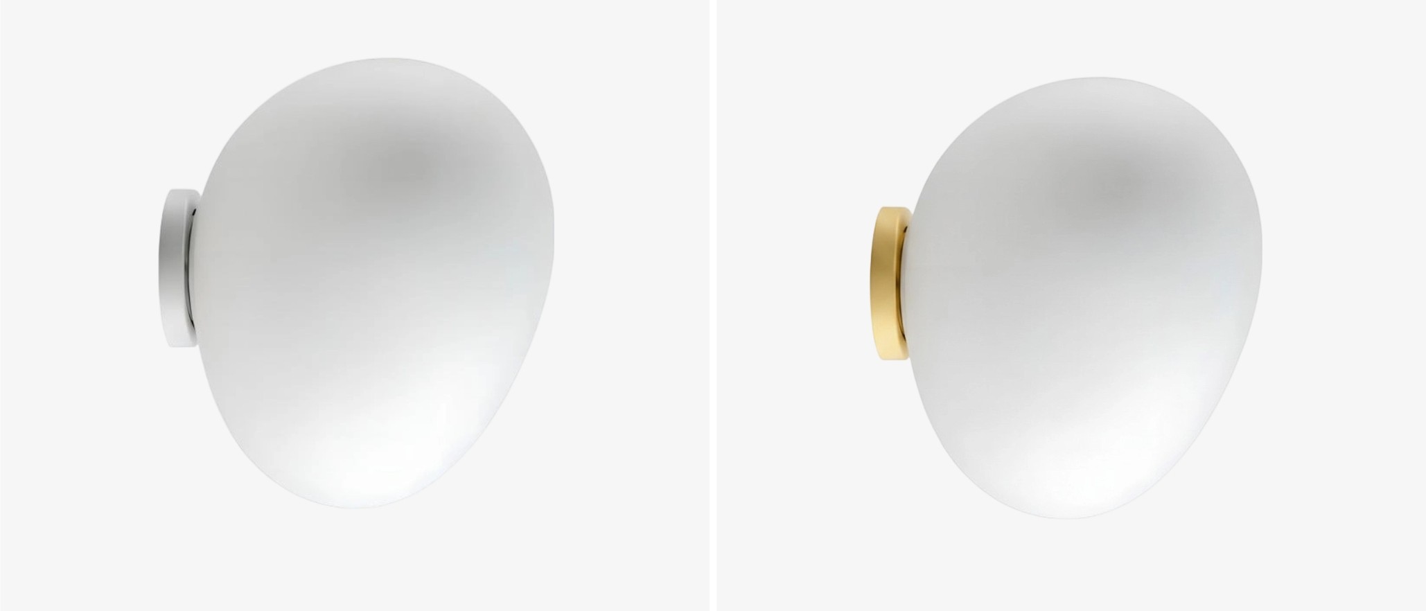 Stonea Pebble stijlweergave met witte en gouden afwerking