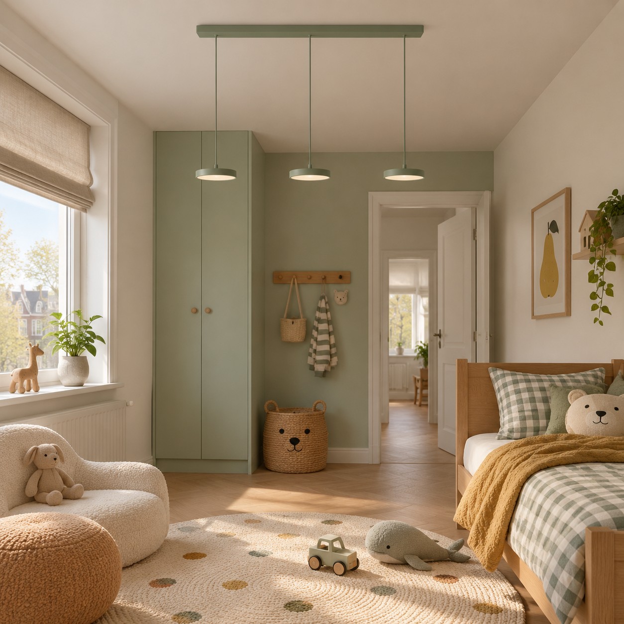 LED-hanglamp in een kinderkamer