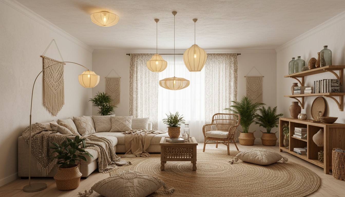 Lumifil-serie in een boho woonkamer