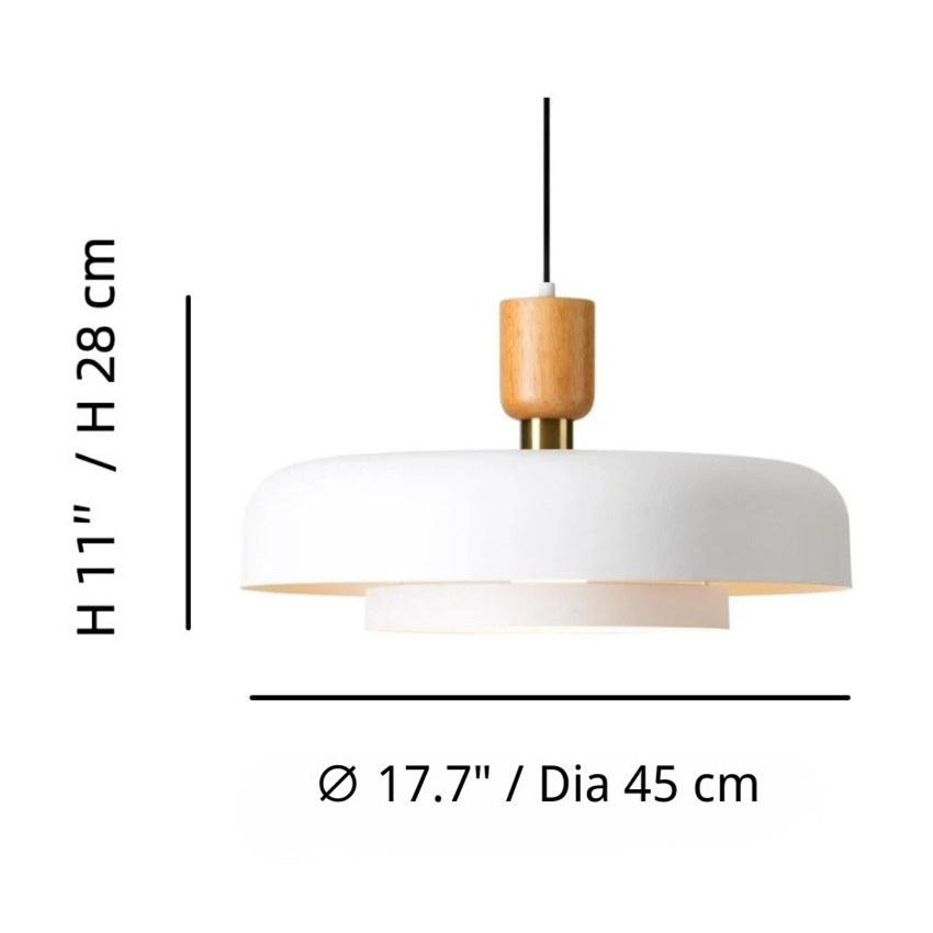 Afmetingen van de Orbulis hanglamp
