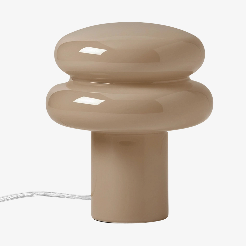 Grijze opaalglazen lamp