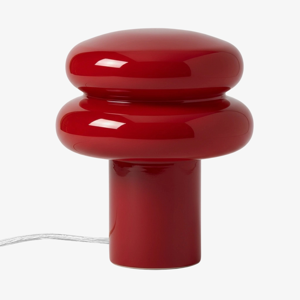 Rode opaalglazen lamp