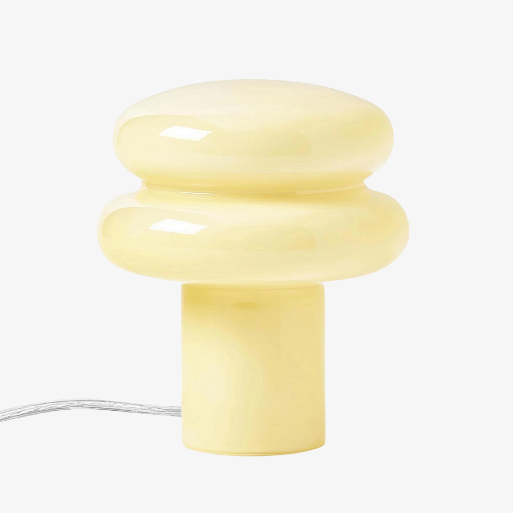 Lichtgele opaalglazen lamp