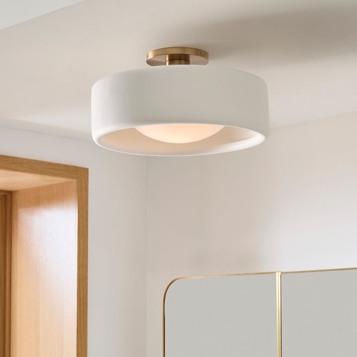 Cerova Ivory Porseleinen Plafondlamp – Scandinavische Design Sfeerverlichting voor de Woonkamer