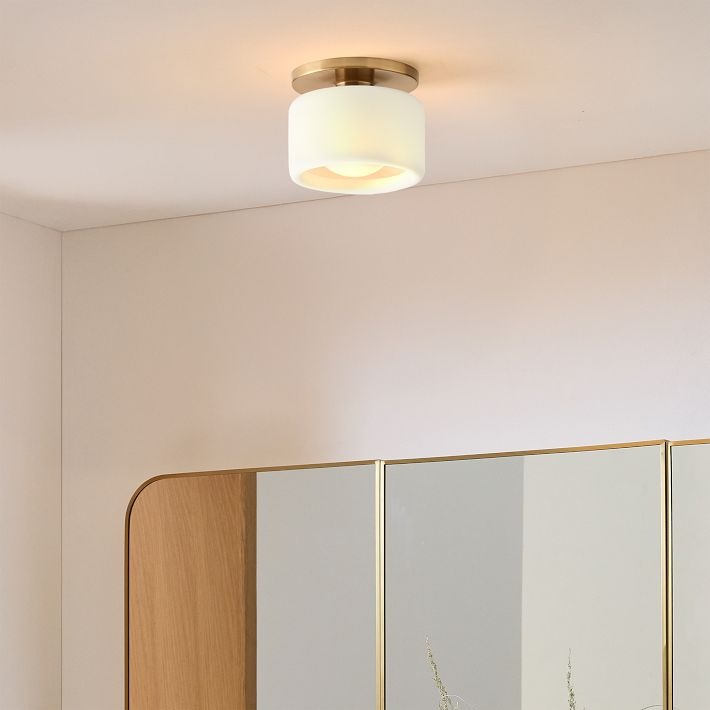 Cerova Ivory Porseleinen Plafondlamp – Scandinavische Design Sfeerverlichting voor de Woonkamer