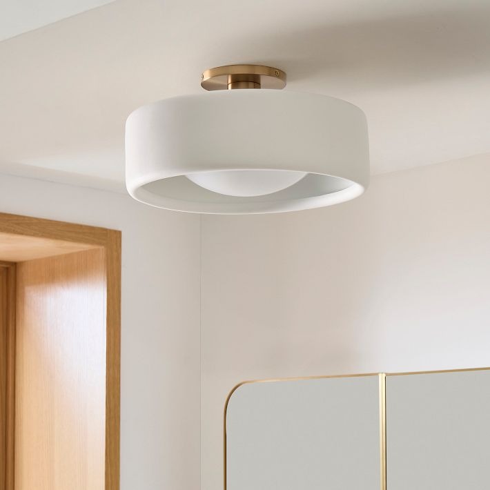 Cerova Ivory Porseleinen Plafondlamp – Scandinavische Design Sfeerverlichting voor de Woonkamer
