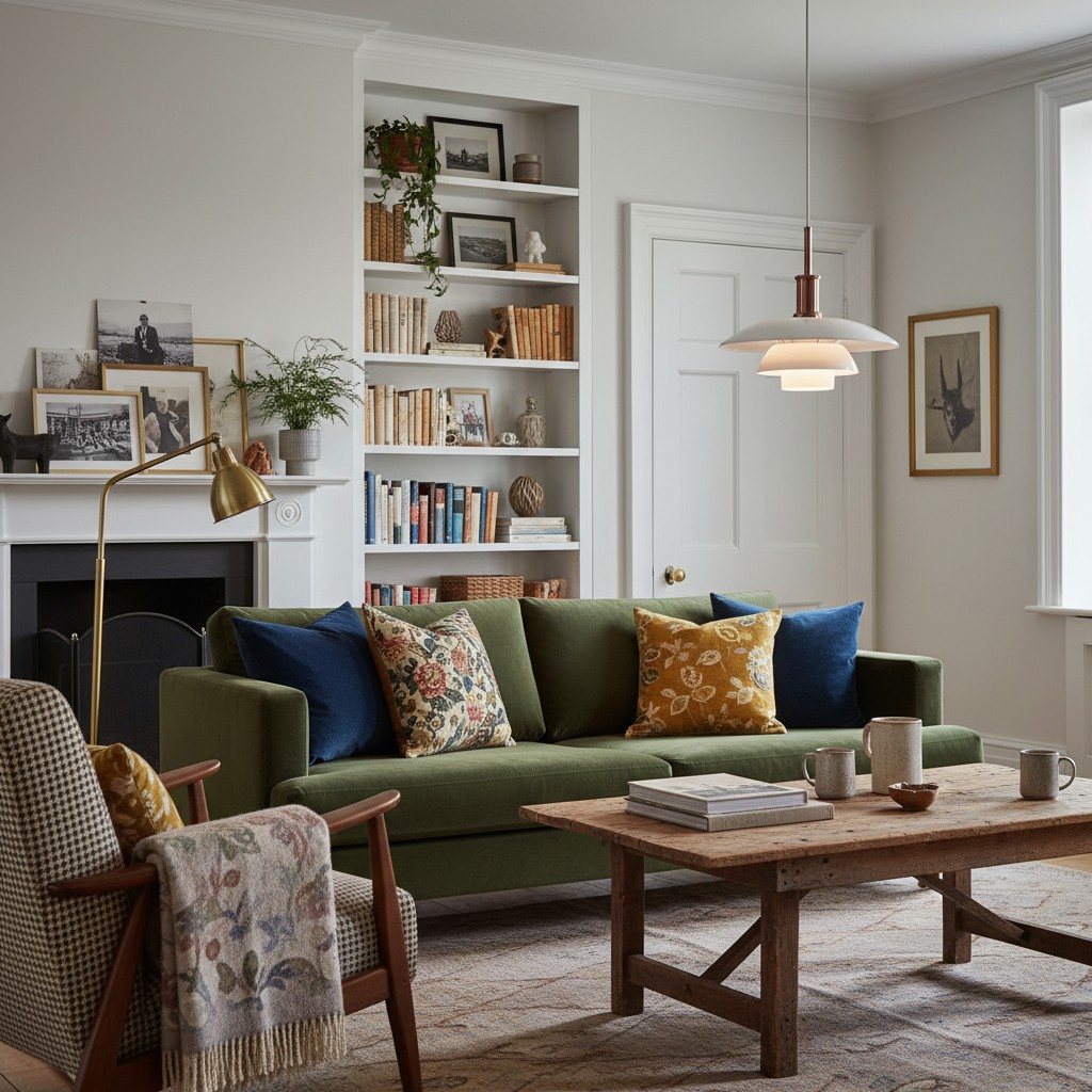 Hanglamp in een stijlvolle woonruimte