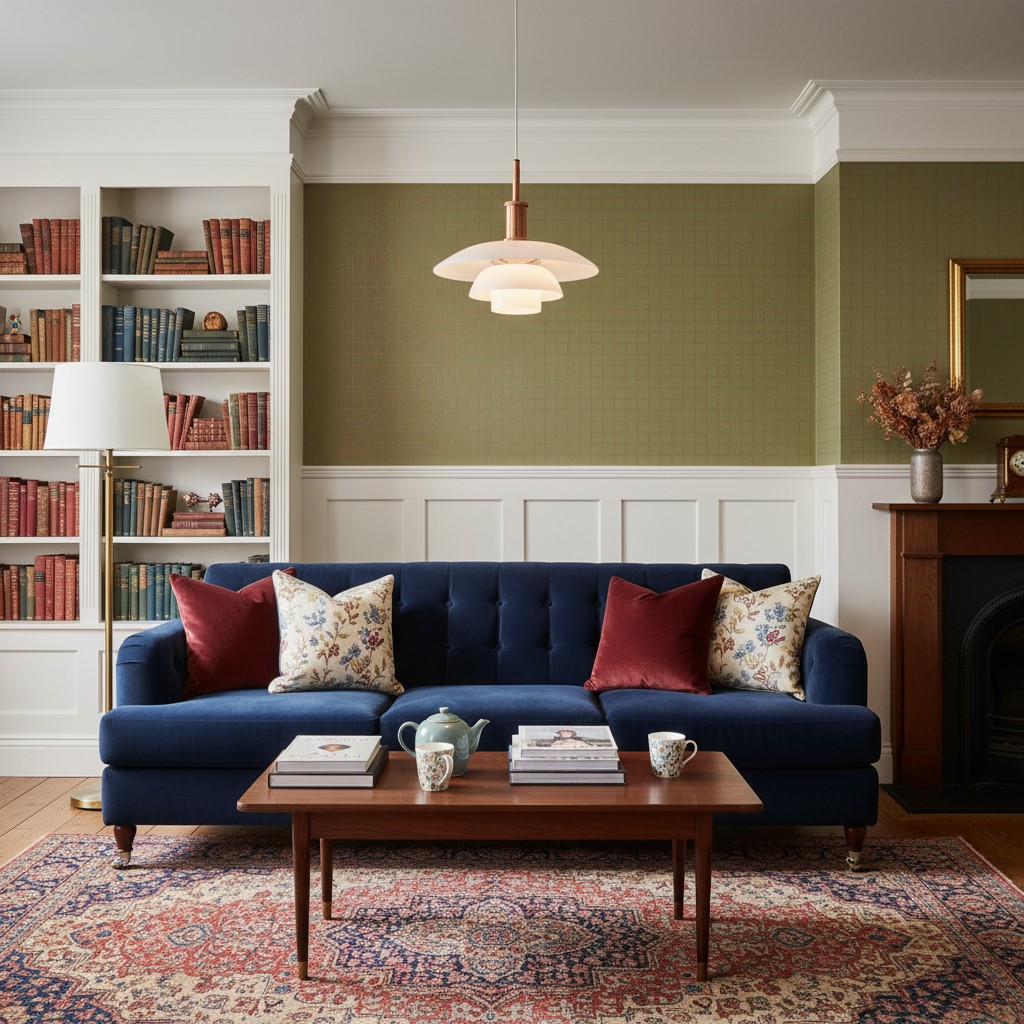 Hanglamp met meerdere niveaus in een interieur