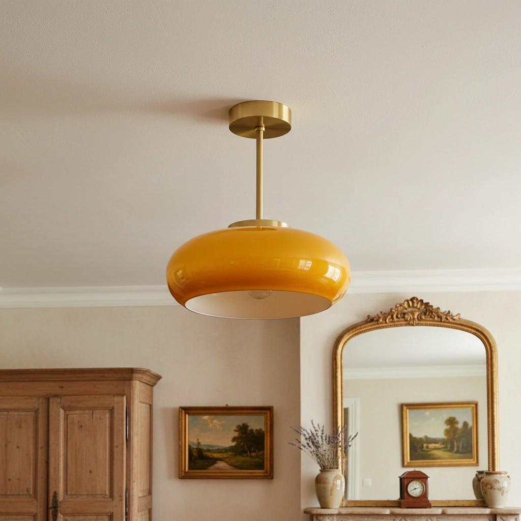 Lámpara De Techo Regulable, Lámpara De Techo Redonda Acrílic | Meses