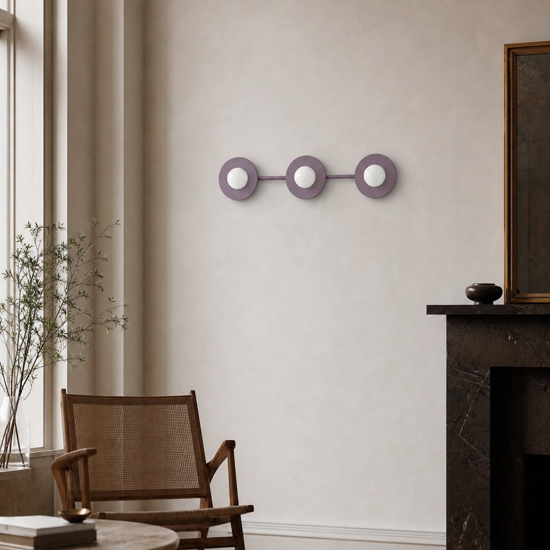Radiro Globe mauve finish
