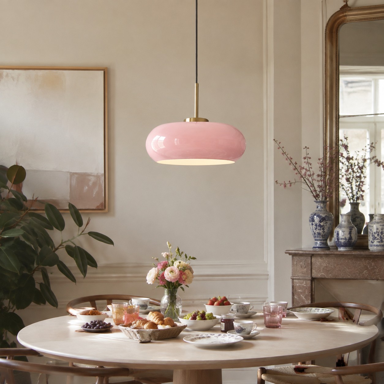Suspension dans un salon