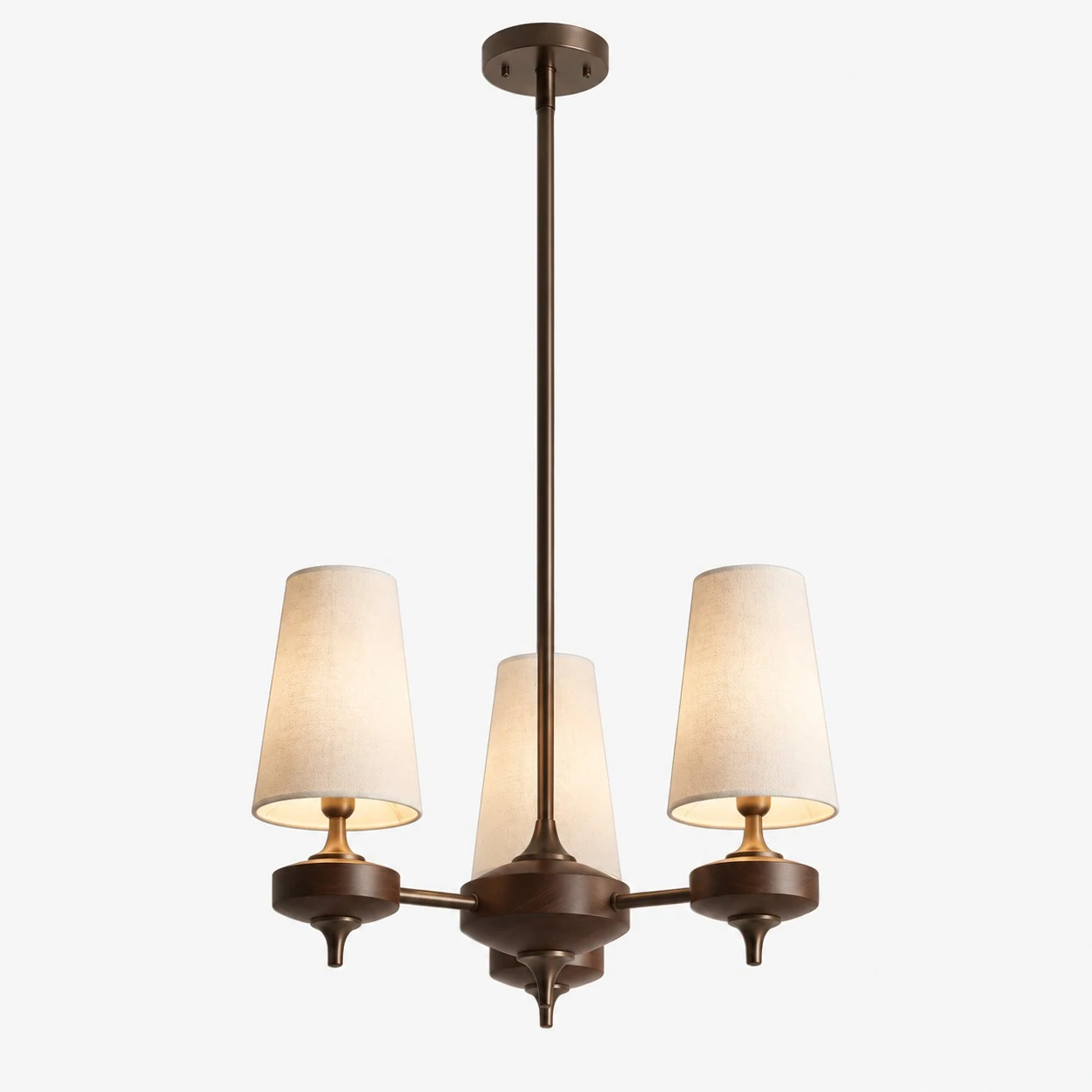 Hour Rho Velvet Shade Chandelier