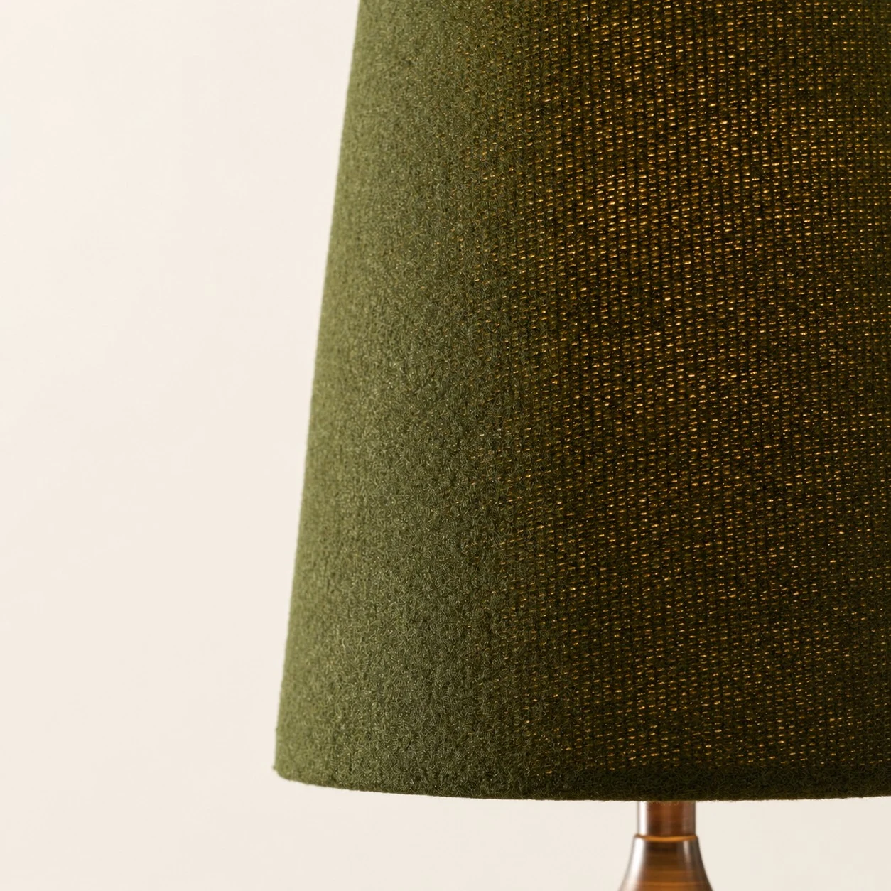 Green velvet chandelier shade texture