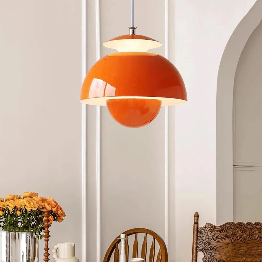 Macaron Flower Bud Metal Pendant Lamp S33
