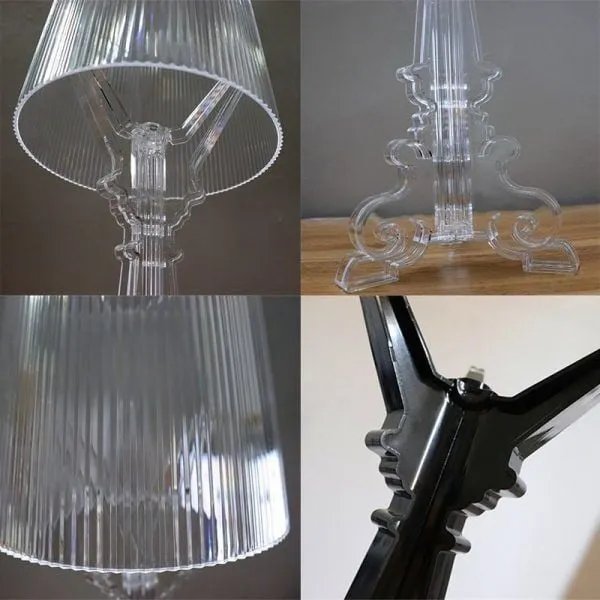 Bourgie Acrylic Table Lamp Transparent