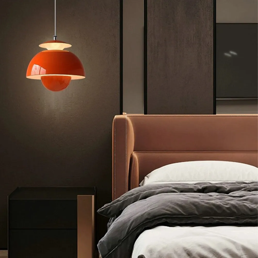 Macaron Flower Bud Metal Pendant Lamp S33
