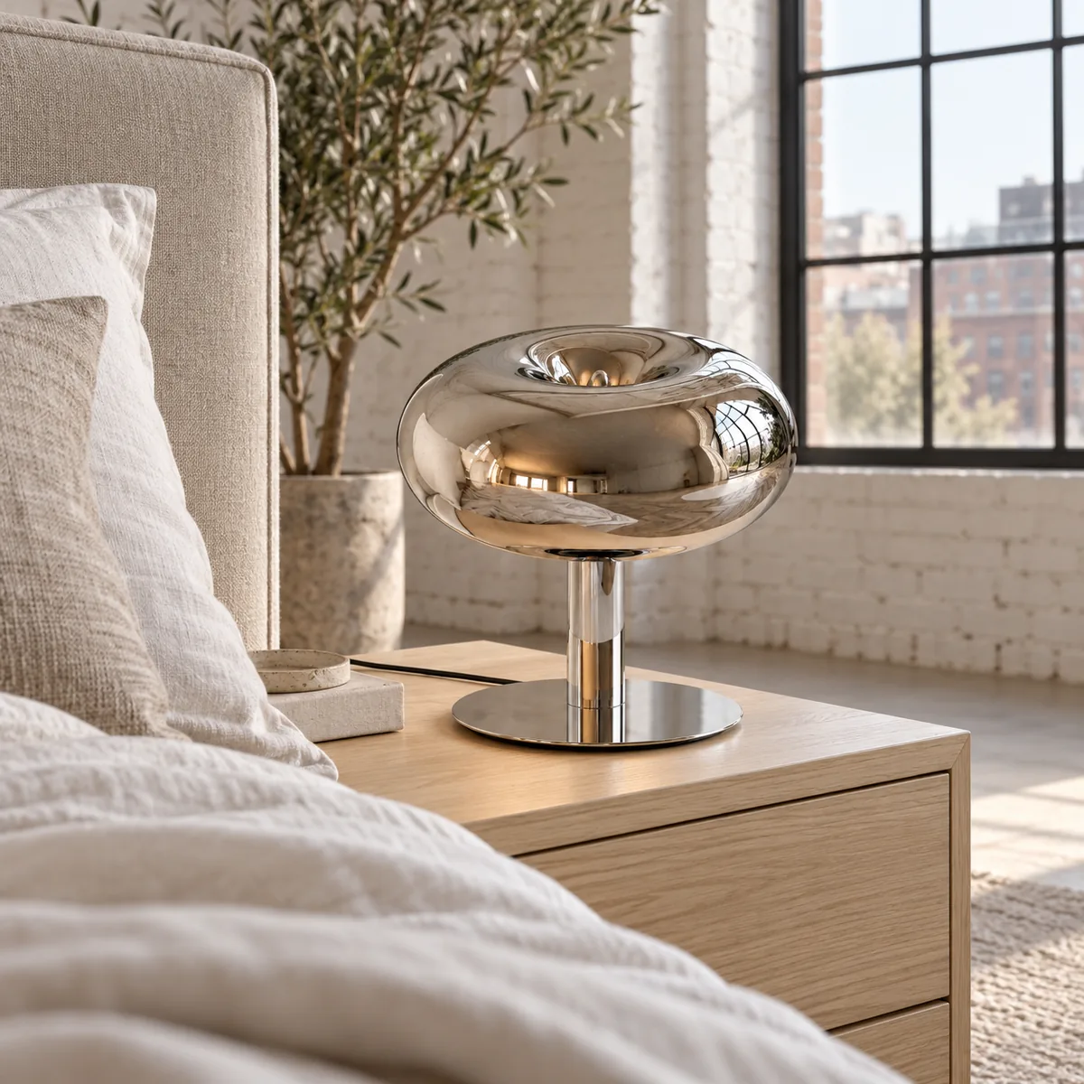 Studio Table Lamp in a Mushroom Form