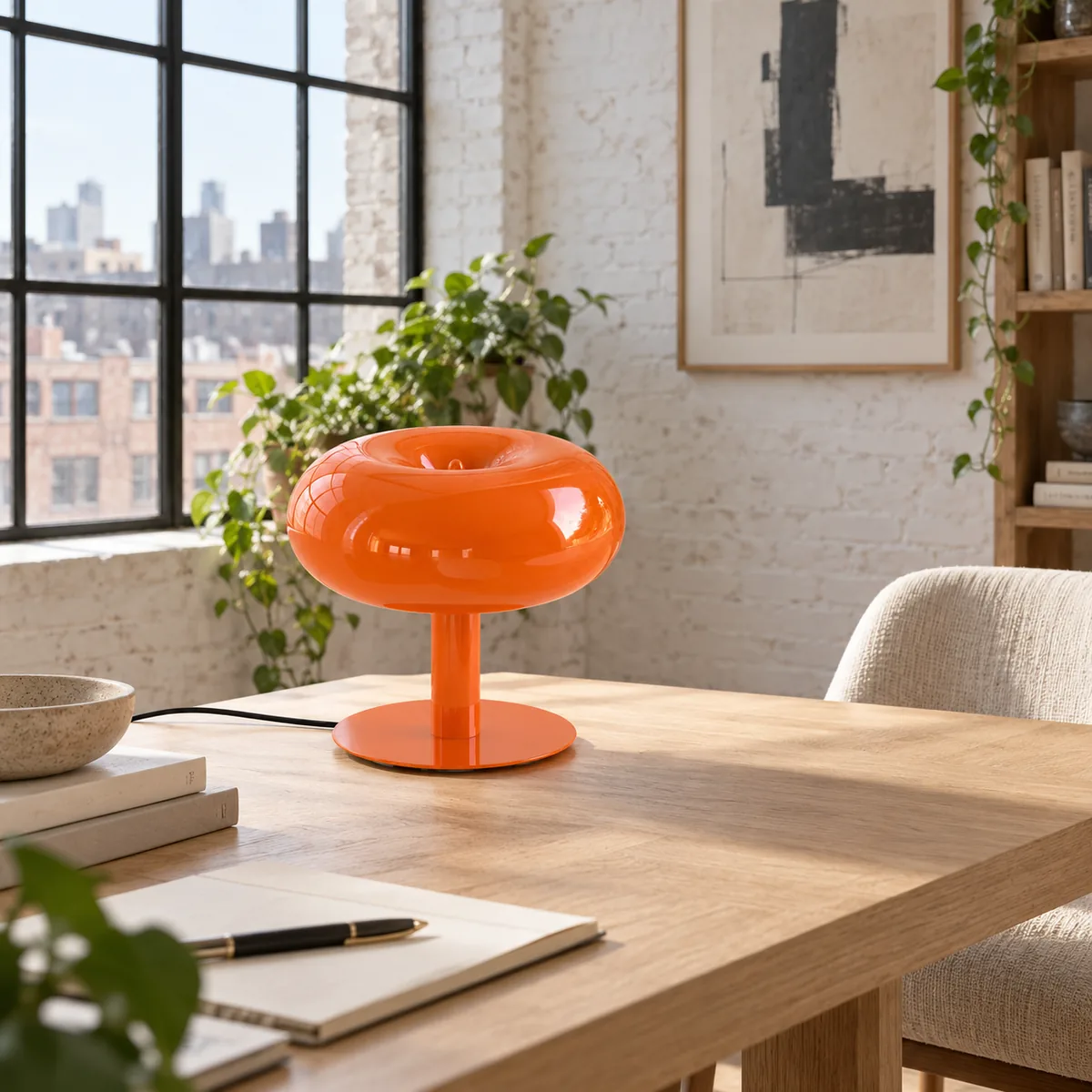 Studio Table Lamp in a Mushroom Form