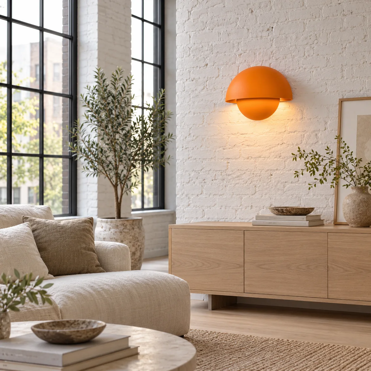 Studio Half-Dome with a Built-In LED