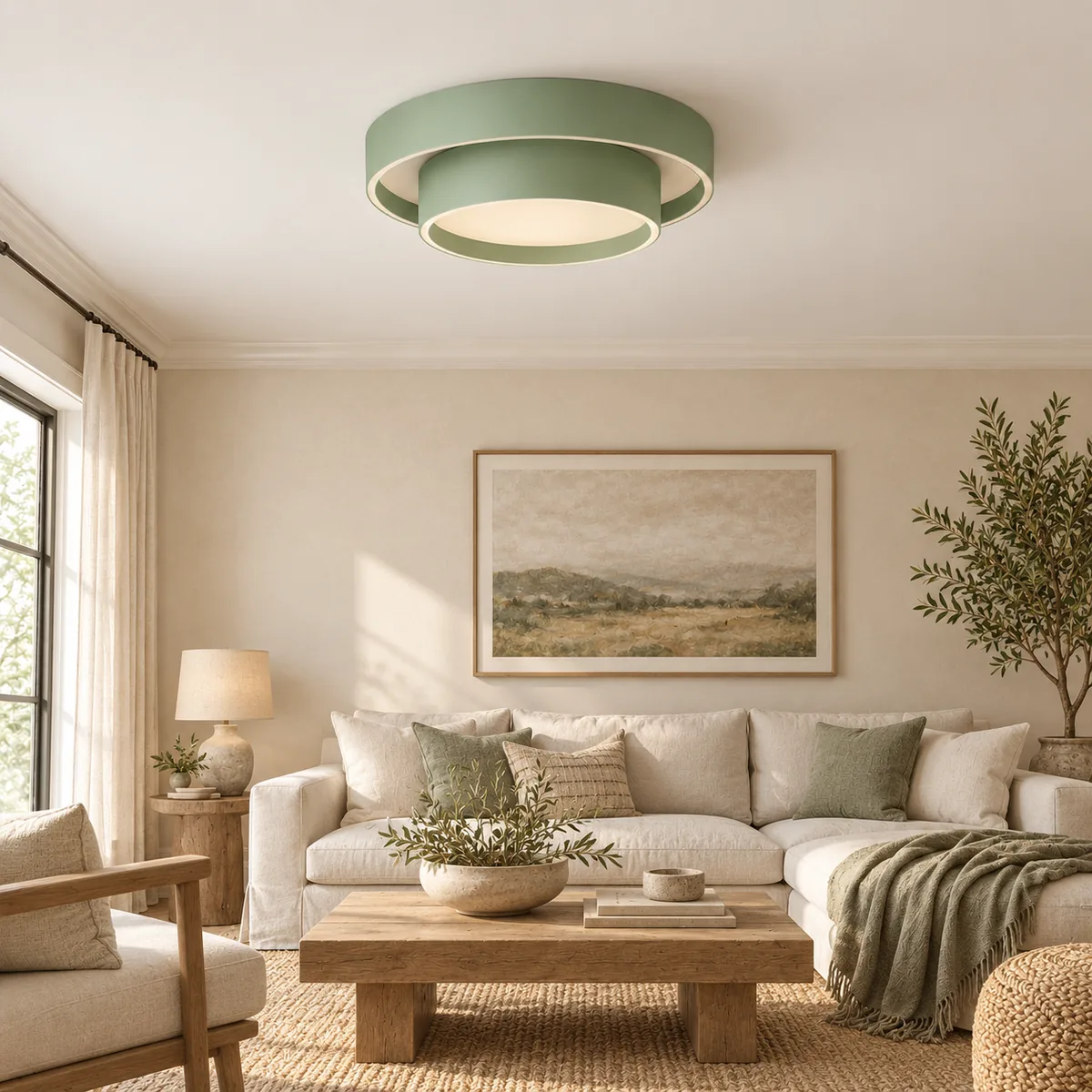 Studio Ceiling LED with a Two-Tier Profile